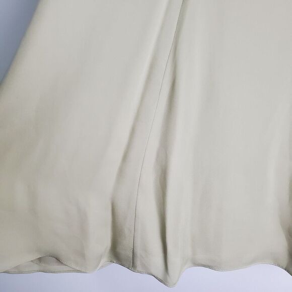 Talbots Green Silk Midi Skirt Size 12W - Picture 2 of 10